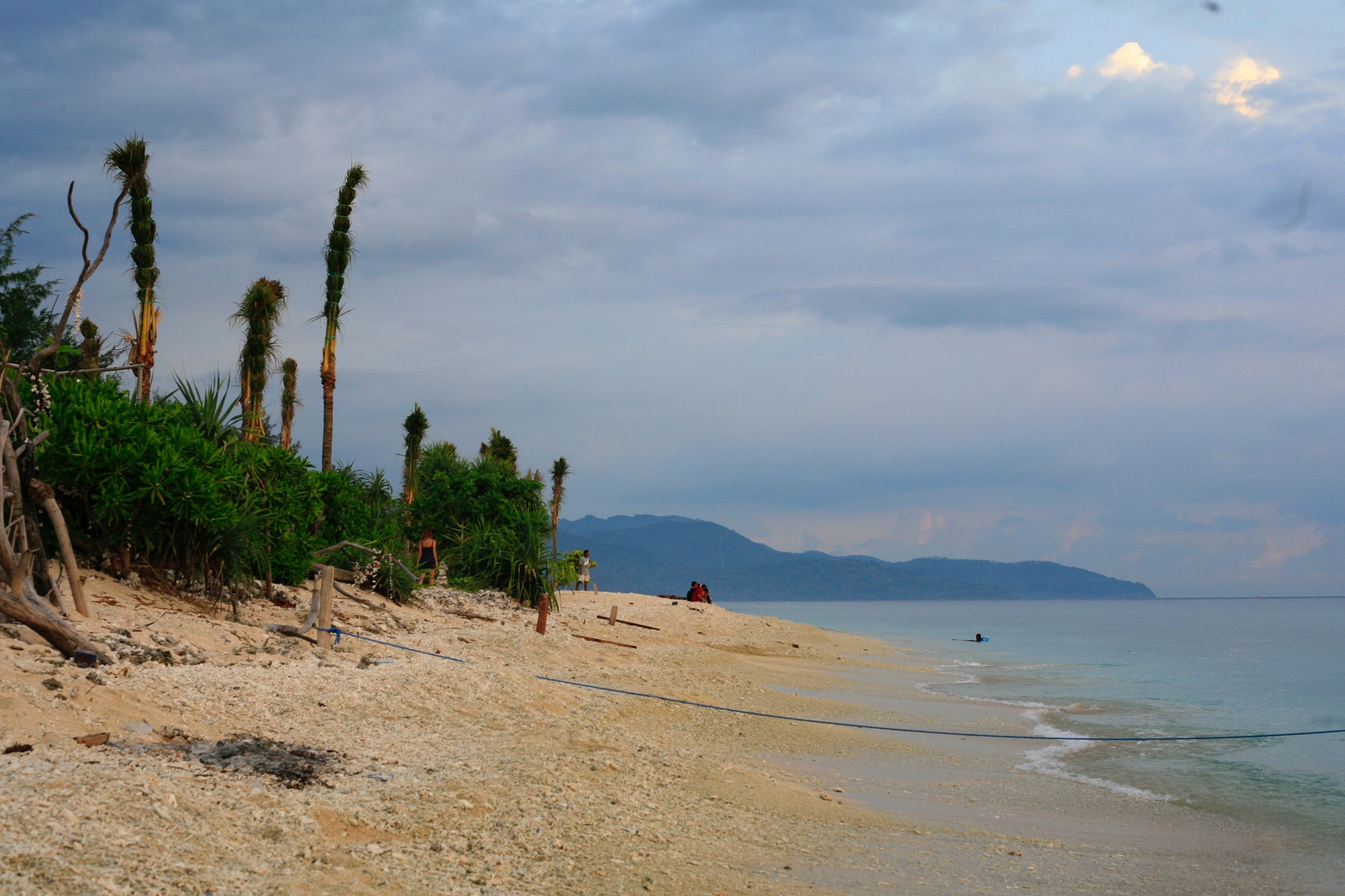 Het strand van Gili Meno in Indonesië
